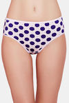 Rosaline Pure Cotton Full Coverage Slim Elastic Brief (Pack of 3)- Polkas n Dot Print — thumbnail 5